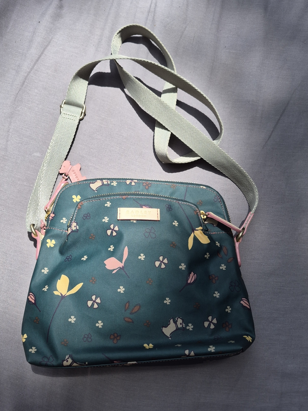 Radley London Teal Crossbody Bag with Adjustable Strap
